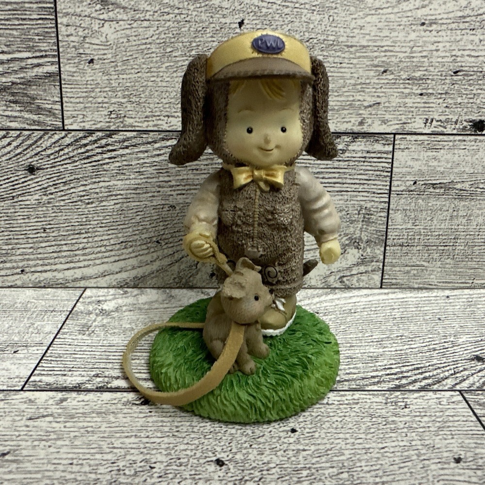 PADDYWHACK LANE Joshua the Dog 3.25x2" Figurine Russ *Bone‎ on Hand Broken